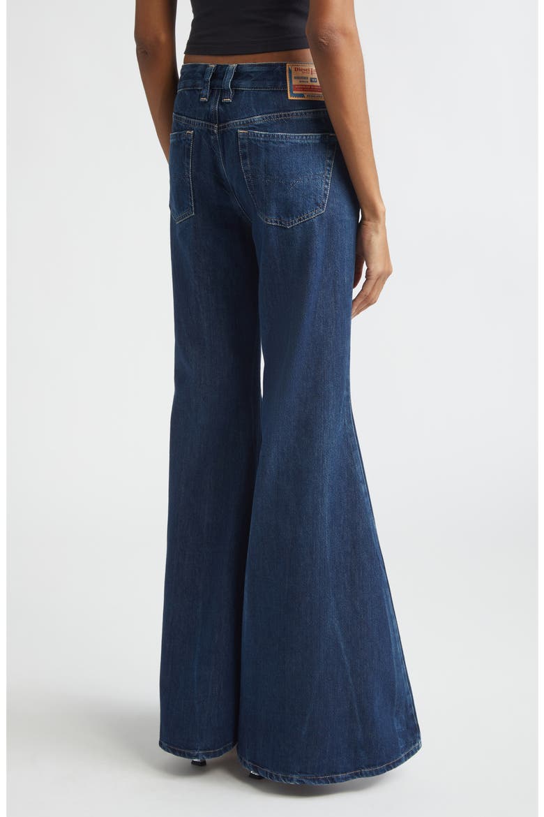 1970 D-Bleess Flare Leg Jeans, Alternate, color, DENIM