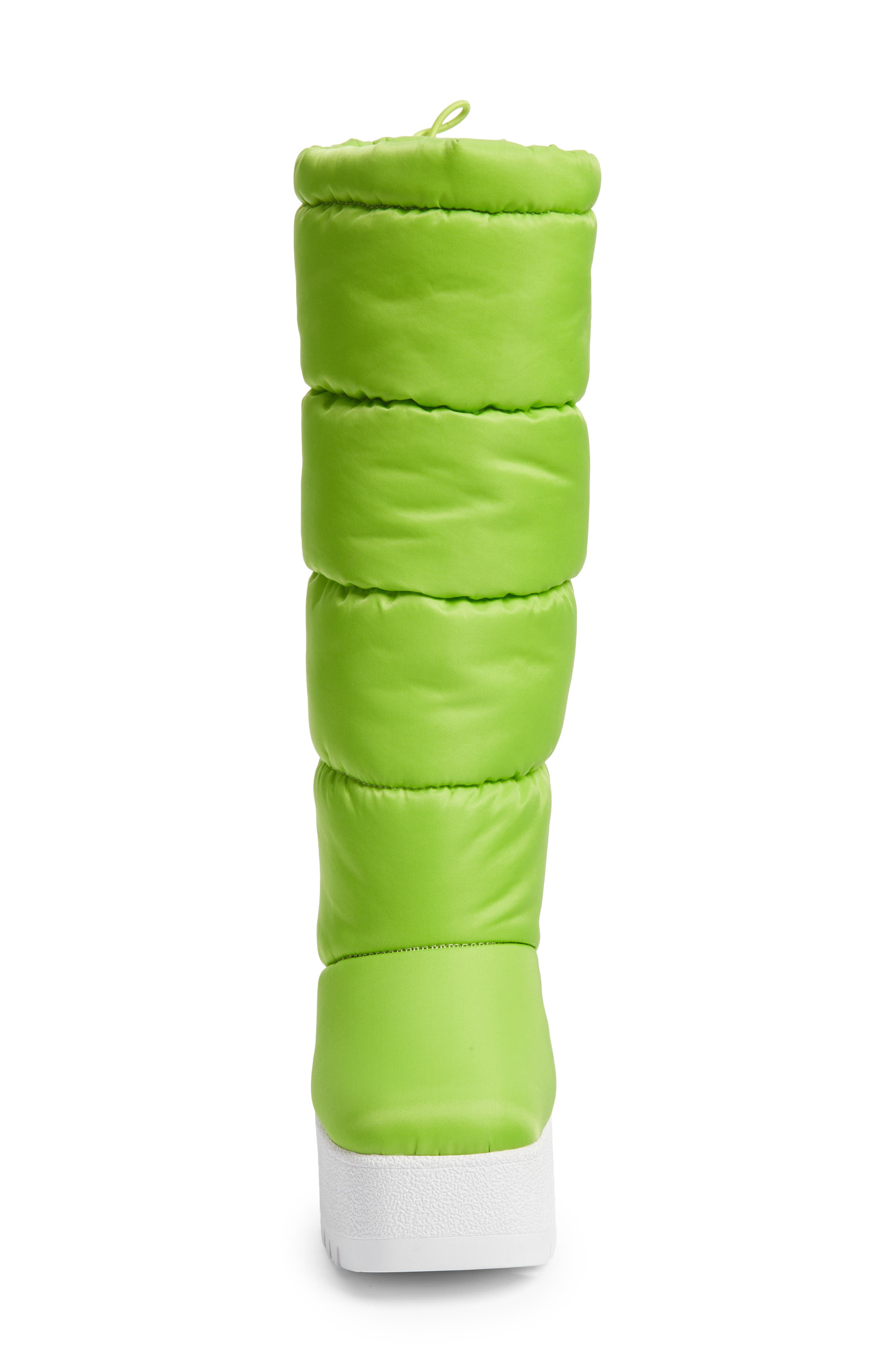 Snow Doubt Platform Winter Boot, Alternate, color, GREEN WHITE