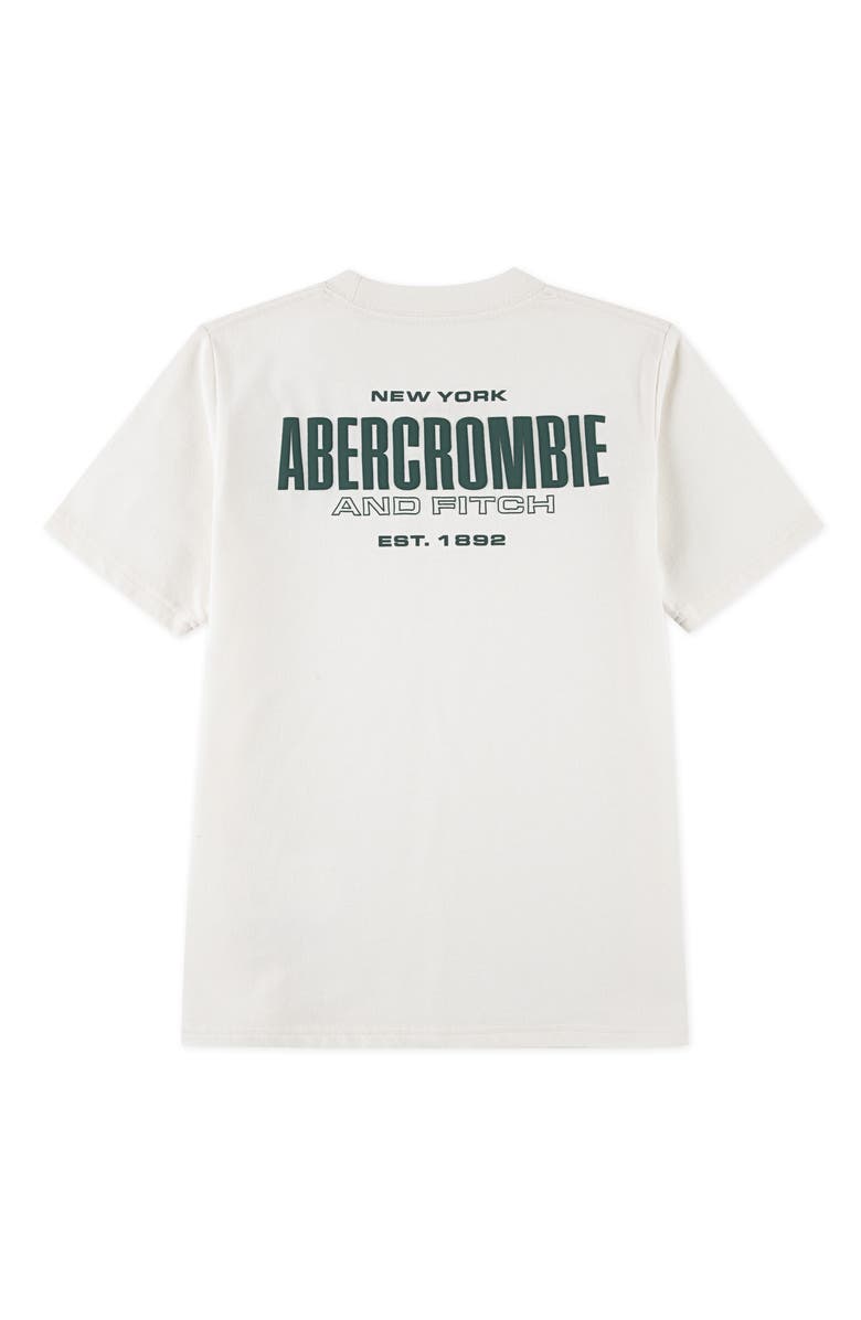 abercrombie kids Kids
 1892 Logo Boxy Graphic T-Shirt, Alternate, color, Jet Stream