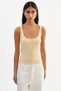 LAMARQUE Bista | Shimmery Rib Knit Tank Top