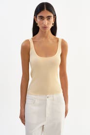 LAMARQUE Bista | Shimmery Rib Knit Tank Top