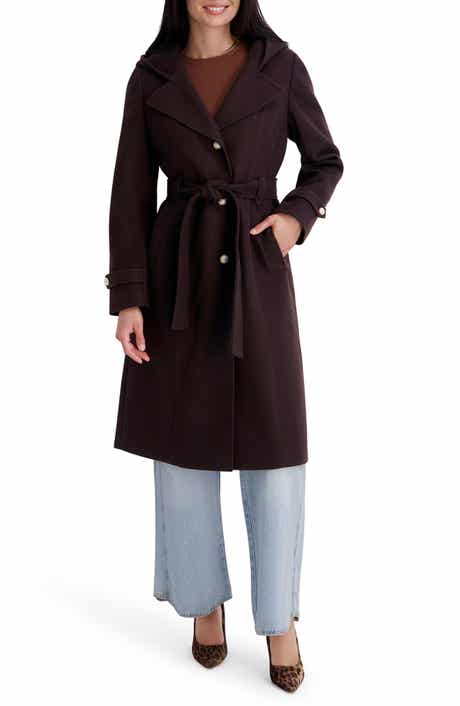 Belted Plush Trench Coat