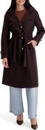 Kensie Belted Plush Trench Coat