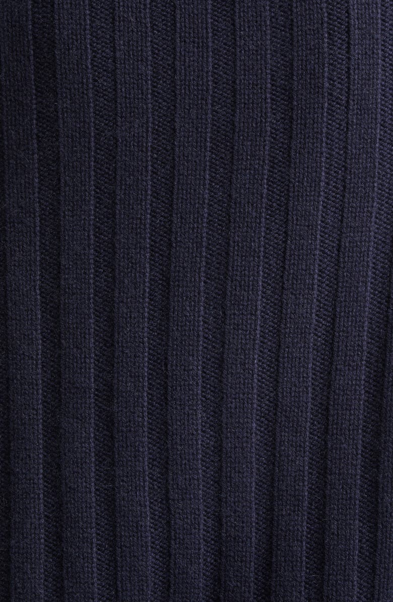 Johnstons of Elgin Lecht Cashmere Rib Crewneck Sweater, Alternate, color, Dark Navy