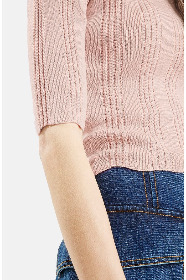 '70s Scoop Neck Crop Top (Nordstrom Exclusive), Alternate, color, PALE PINK