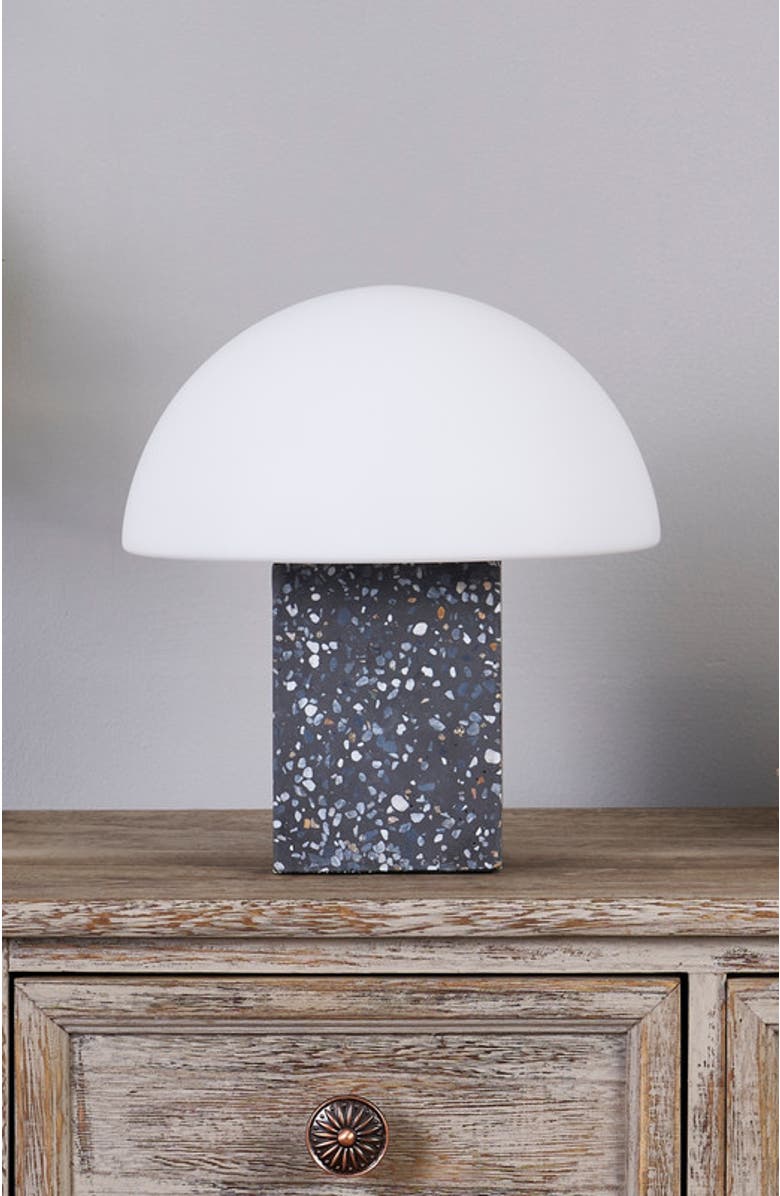 Brightech Gavin 10" Modern Speckled Concrete LED Desk Lamp, Alternate, color, Grey