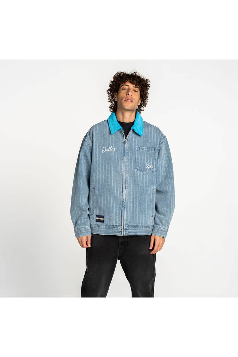 Unisex The Wild Collective  Denim Dallas Wings Conductor Full-Zip Jacket, Main, color, Denim
