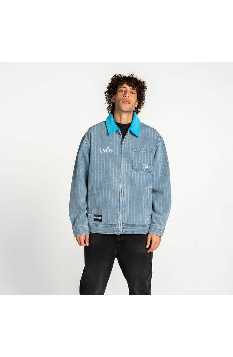 THE WILD COLLECTIVE Unisex The Wild Collective Denim Dallas Wings Conductor Full-Zip Jacket, Main, color, Denim