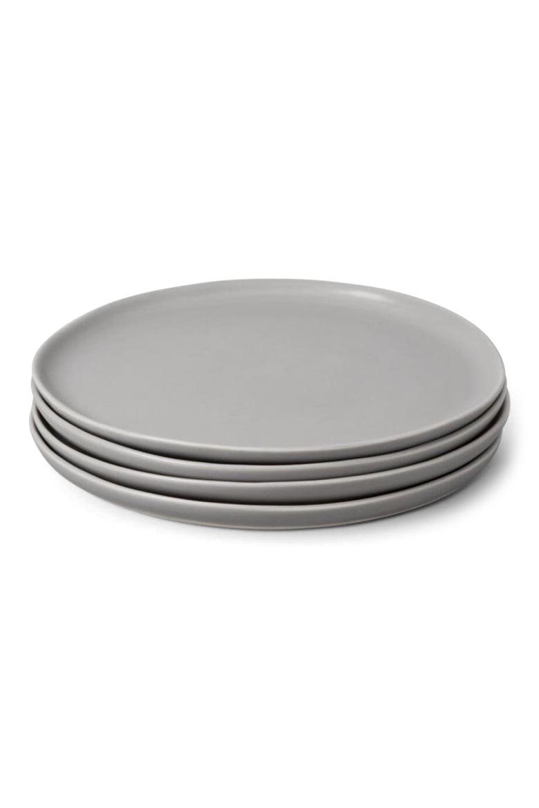 The Salad Set of 4 Plates, Main, color, DOVE GREY