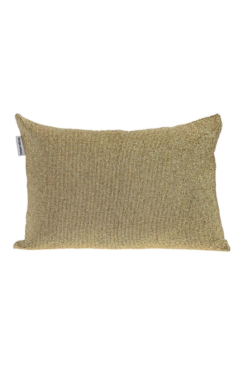 Aster Embelliished Throw Pillow, Main, color, GOLD