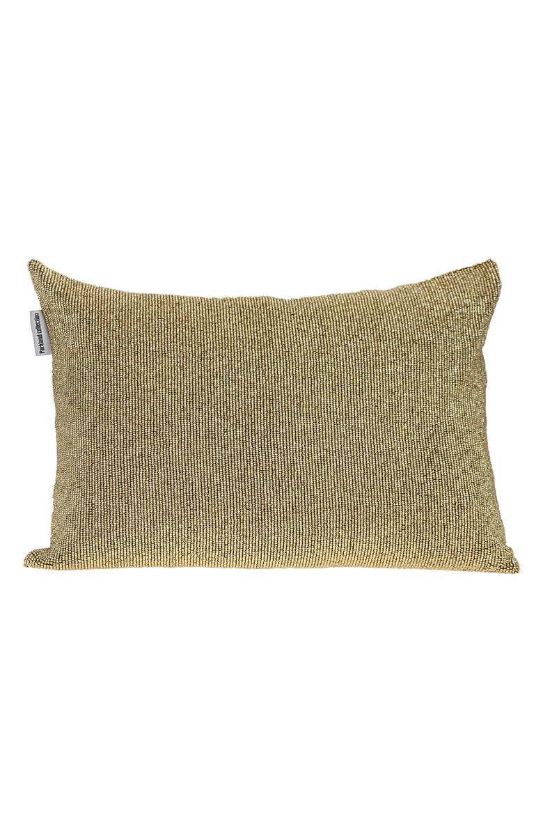 PARKLAND COLLECTION Aster Embelliished Throw Pillow, Main, color, Gold