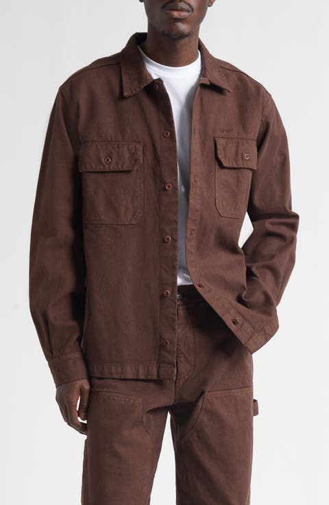 Cotton Canvas Work Overshirt
