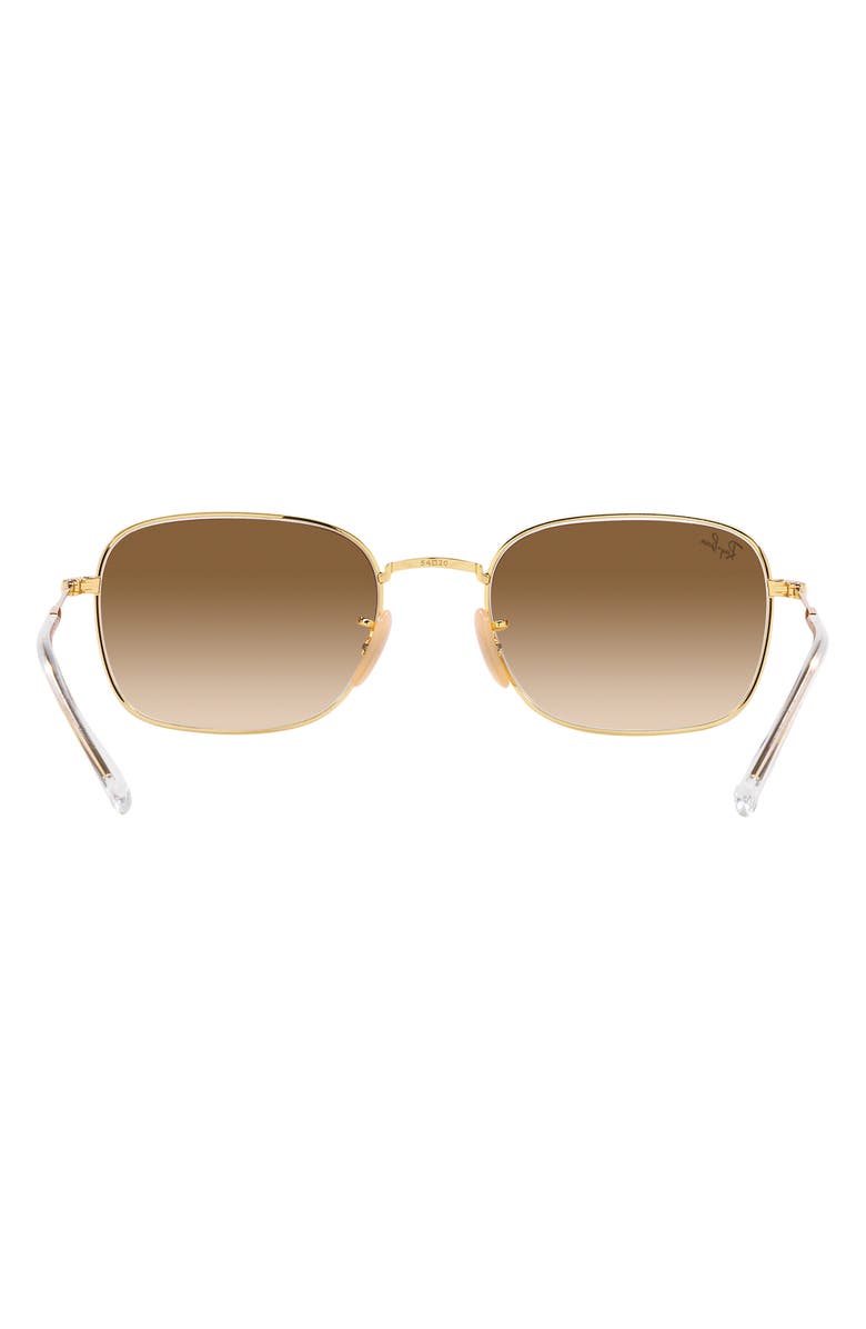 Ray-Ban 57mm Gradient Pillow Sunglasses, Alternate, color, Gold Flash