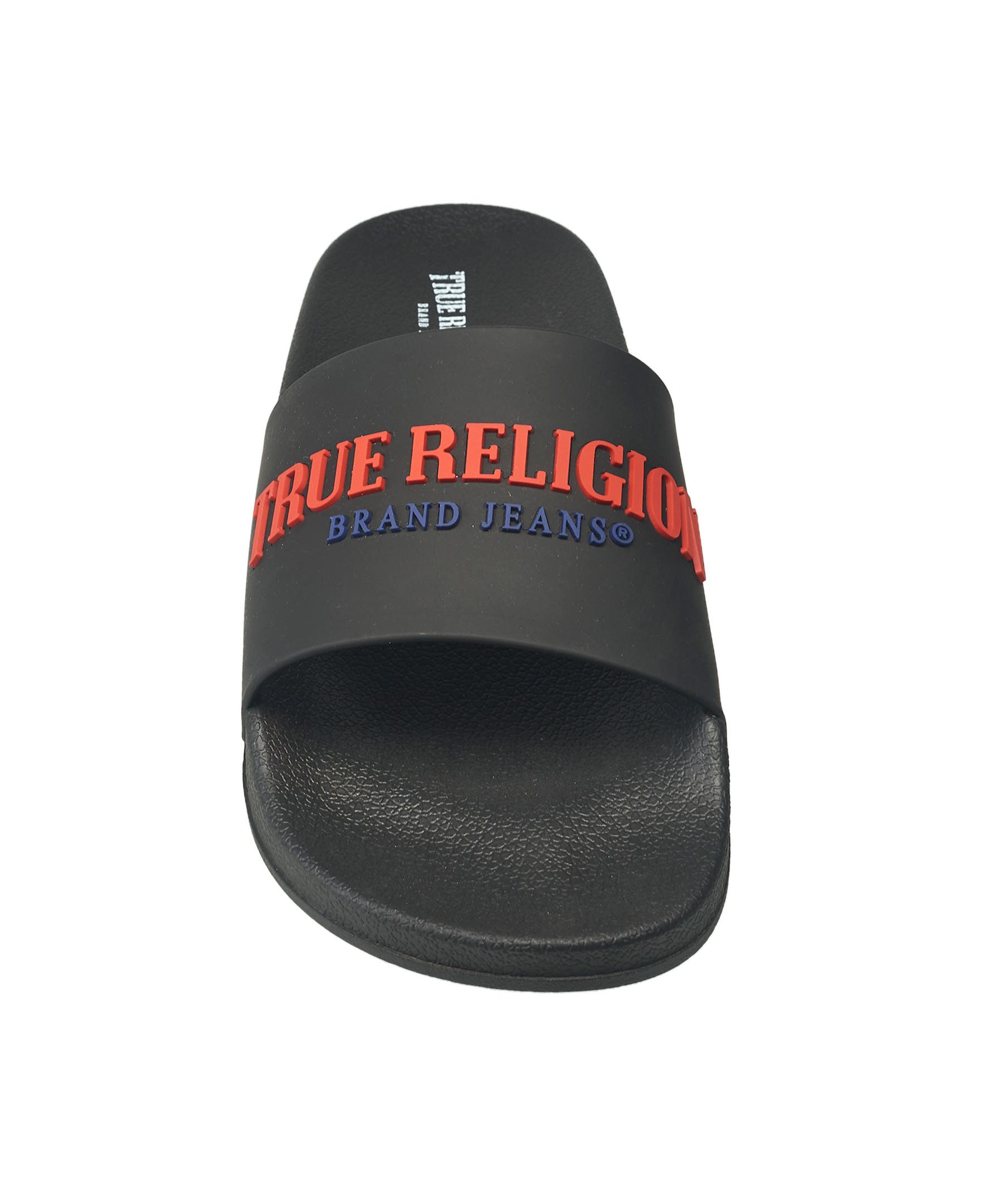 True Religion Men's Weezy Logo Slide, Alternate, color, 