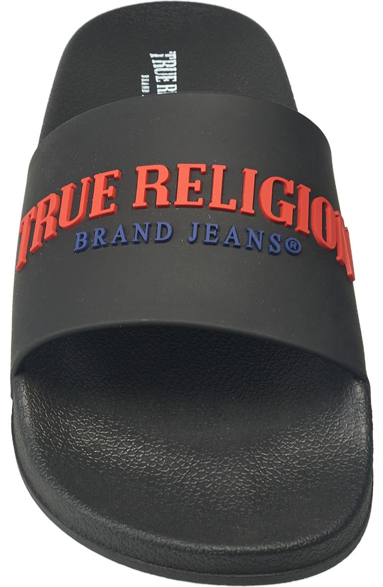 True Religion Men's Weezy Logo Slide, Alternate, color,