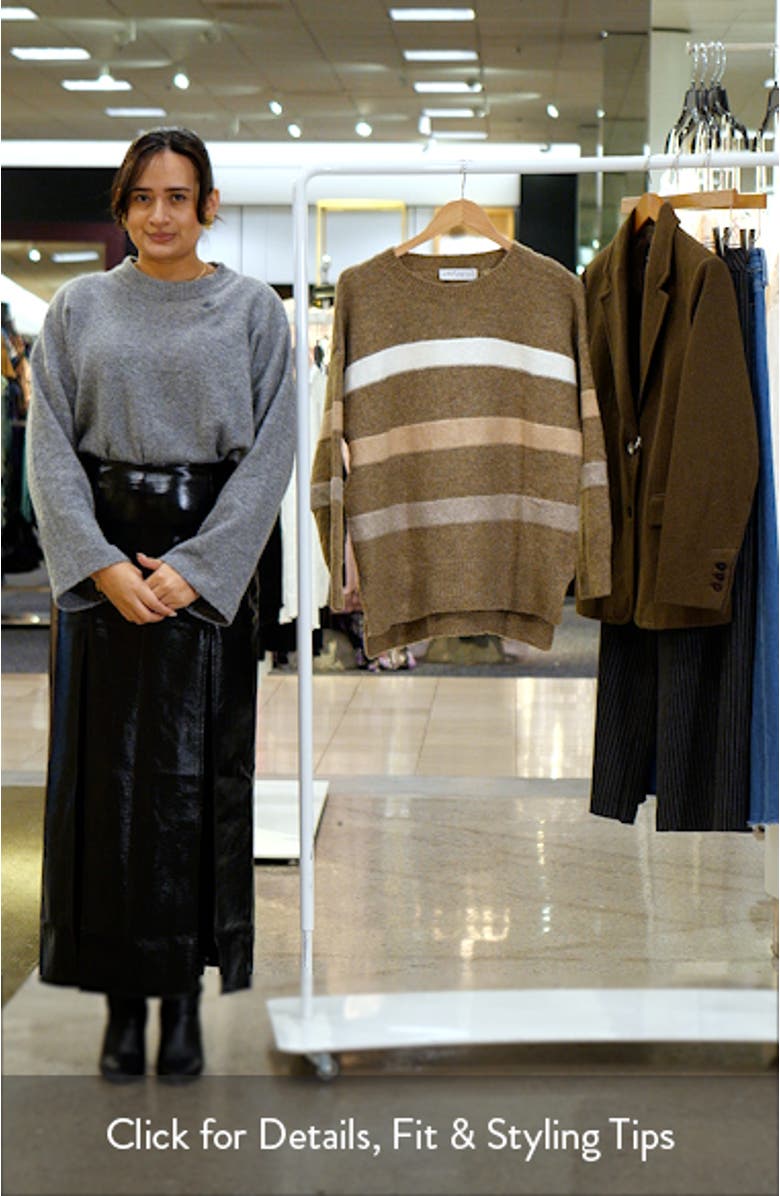 Esther Stripe Oversize Sweater, sales video thumbnail