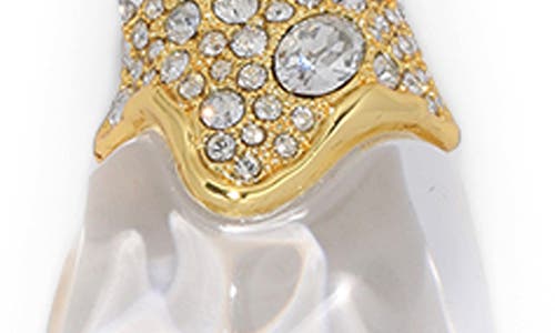 Alexis Bittar Liquid Lucite® Teardrop Pendant Necklace In Gold