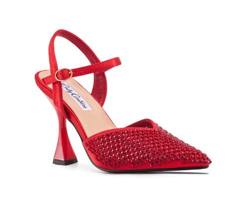 Lady Couture Lady  Couture Rhinestone Metal Heel Pump