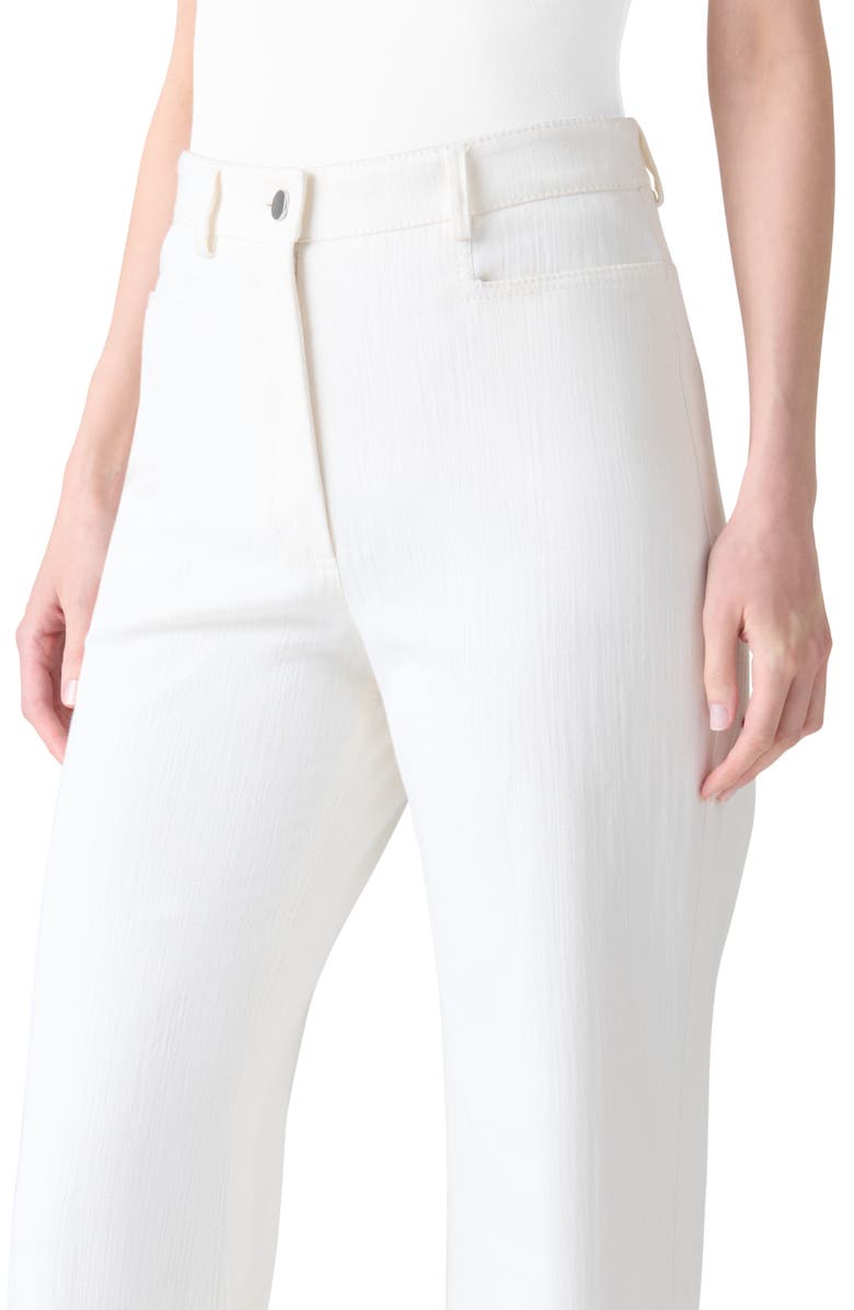 Akris punto Celia High Waist Bootcut Jeans, Alternate, color, Cream