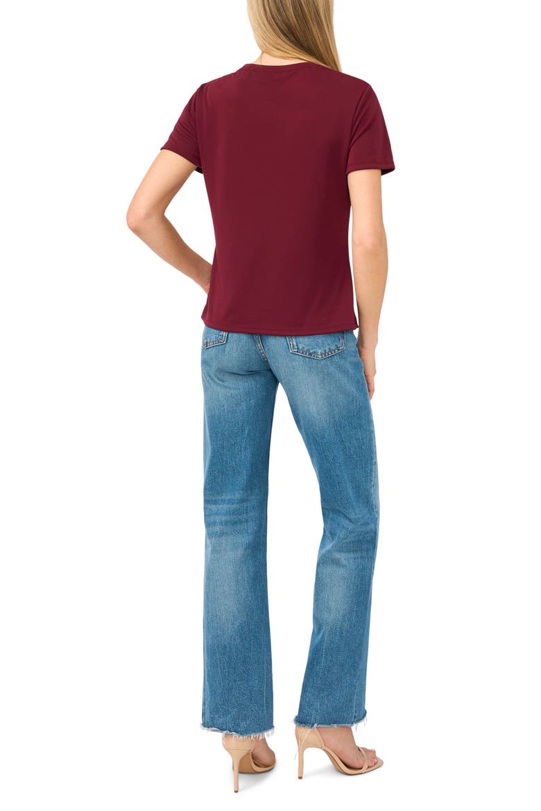 Crewneck T-Shirt, Alternate, color, CRISP MERLOT
