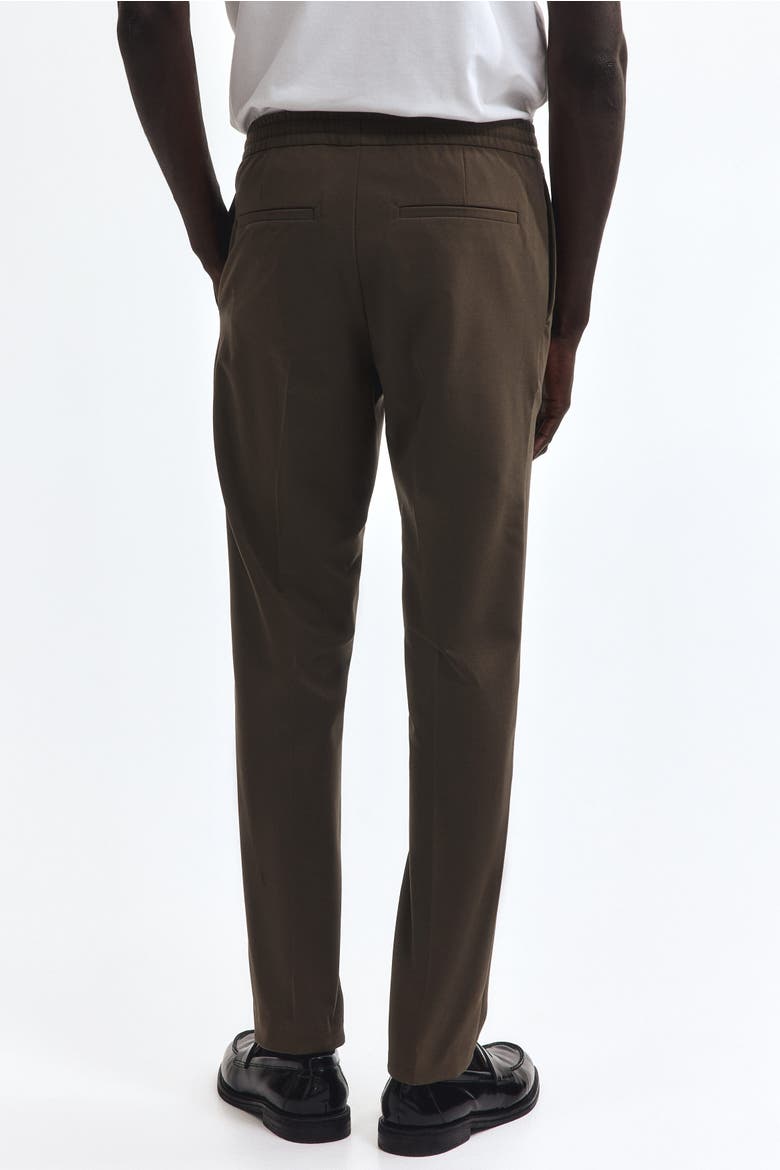 Slim-fit Dressy Joggers, Alternate, color, Brown
