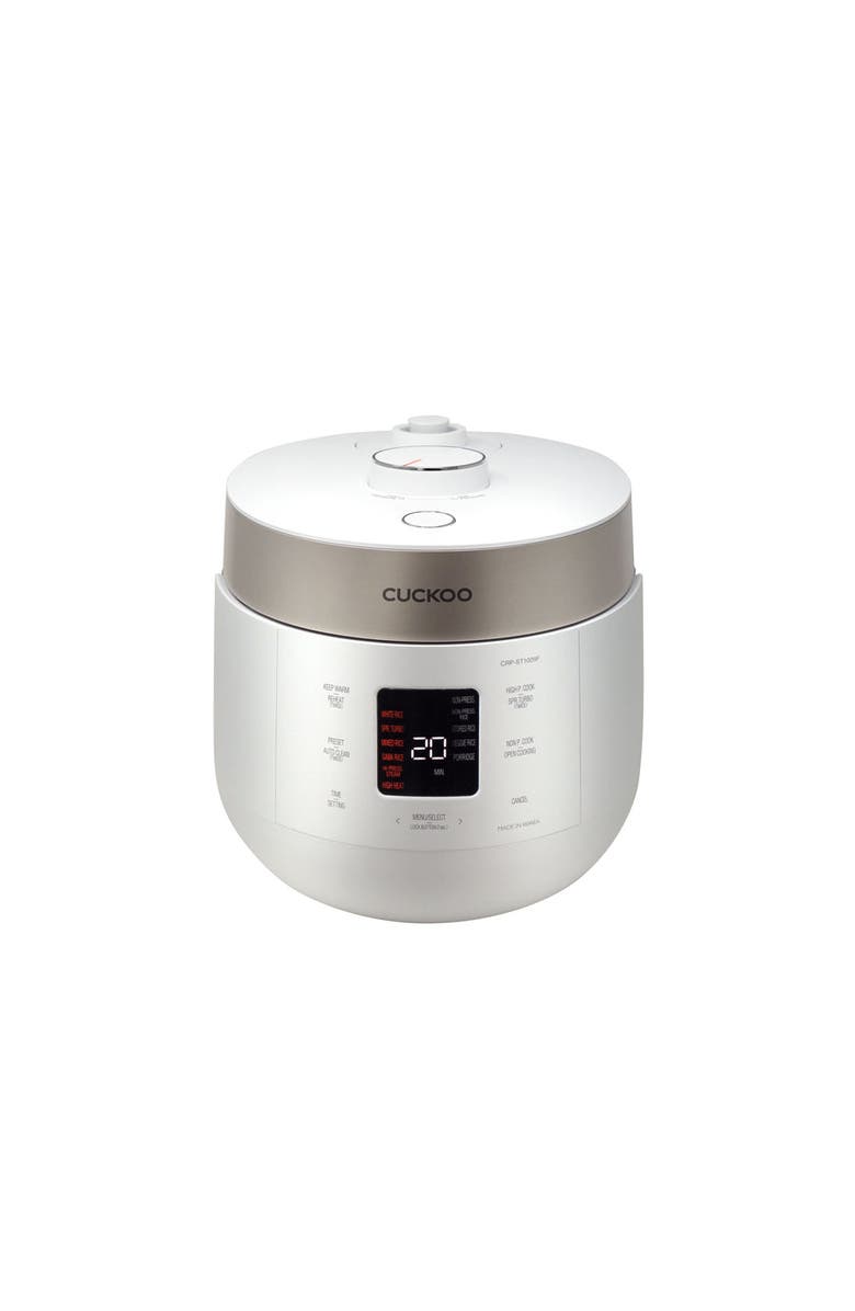 Cuckoo 10-Cup (Uncooked) / 20-Cup (Cooked) Twin Pressure Rice Cooker, Main, color, White