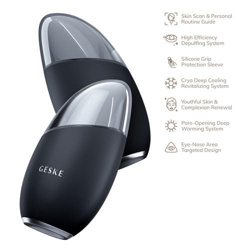 Geske Smartappguided Cool & Warm Eye & Face Massager | 7 In Black