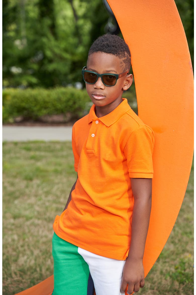 Kids' Ocean Wave 48mm Sunglasses, Alternate, color, HORNET GREEN