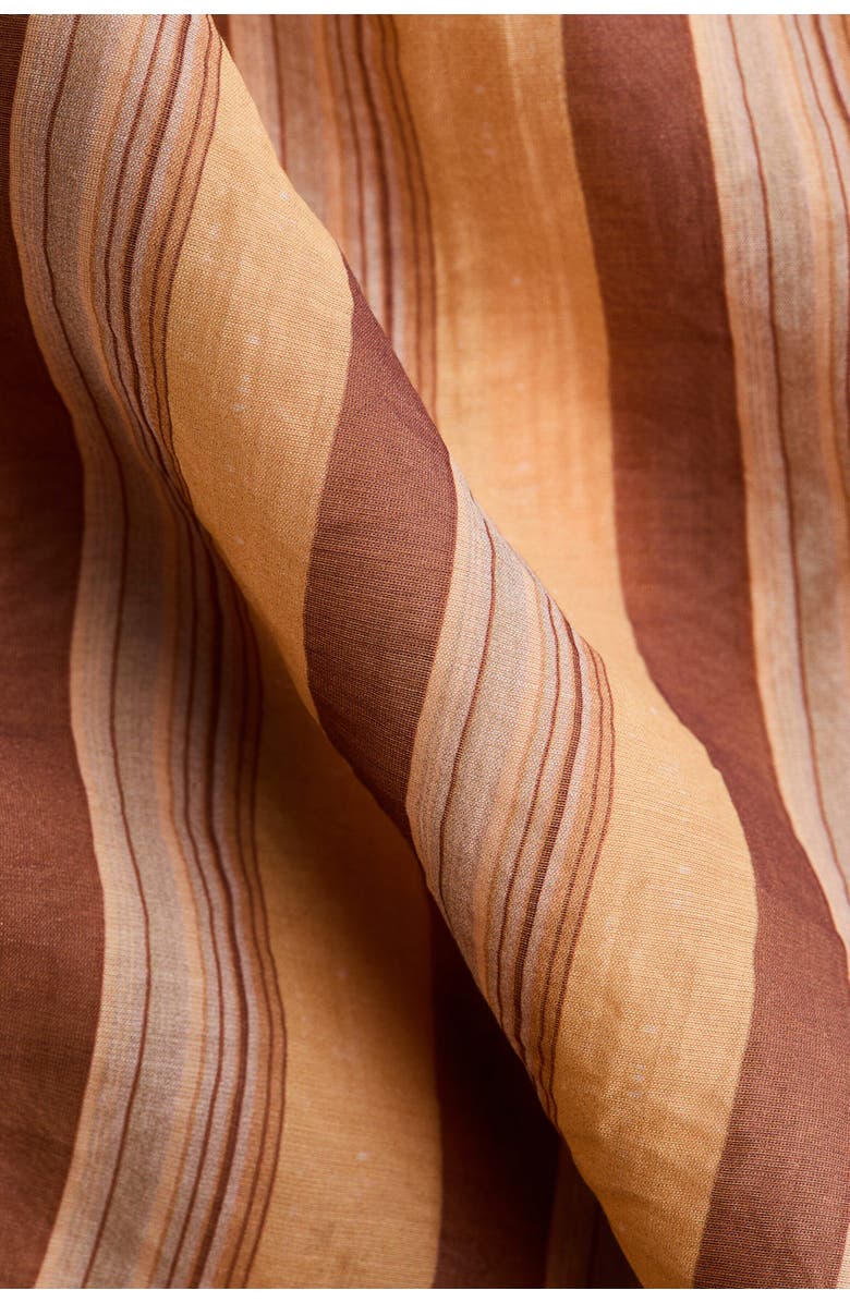 H&M Cut-out Halterneck Dress, Alternate, color, Light Orange/Striped