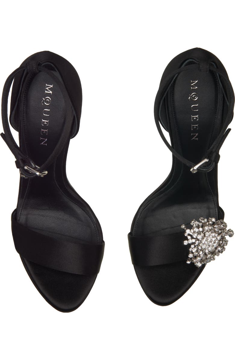 McQueen Jewel Platform Sandal, Alternate, color, Black