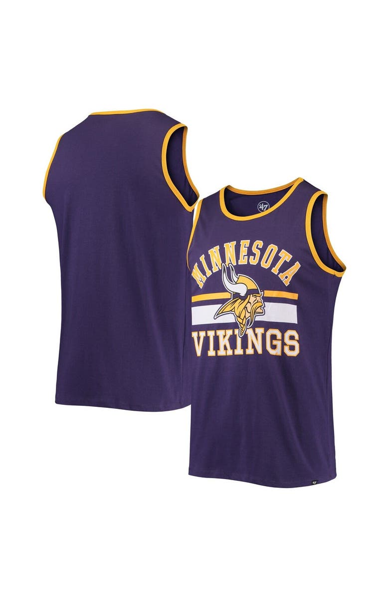 '47 Men's '47 Purple Minnesota Vikings Edge Super Rival Tank Top, Main, color, 