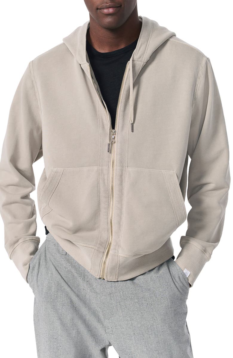 rag & bone Carlin Taped Hoodie, Alternate, color, Stone