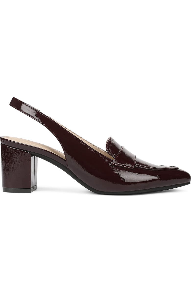 LifeStride Angel Slingback Pointed Toe Loafer Pump, Alternate, color, Chocolate Plum