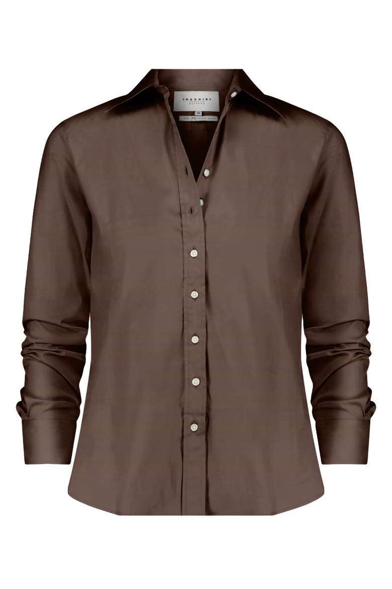 The Boyfriend Shirt, Main, color, Brown