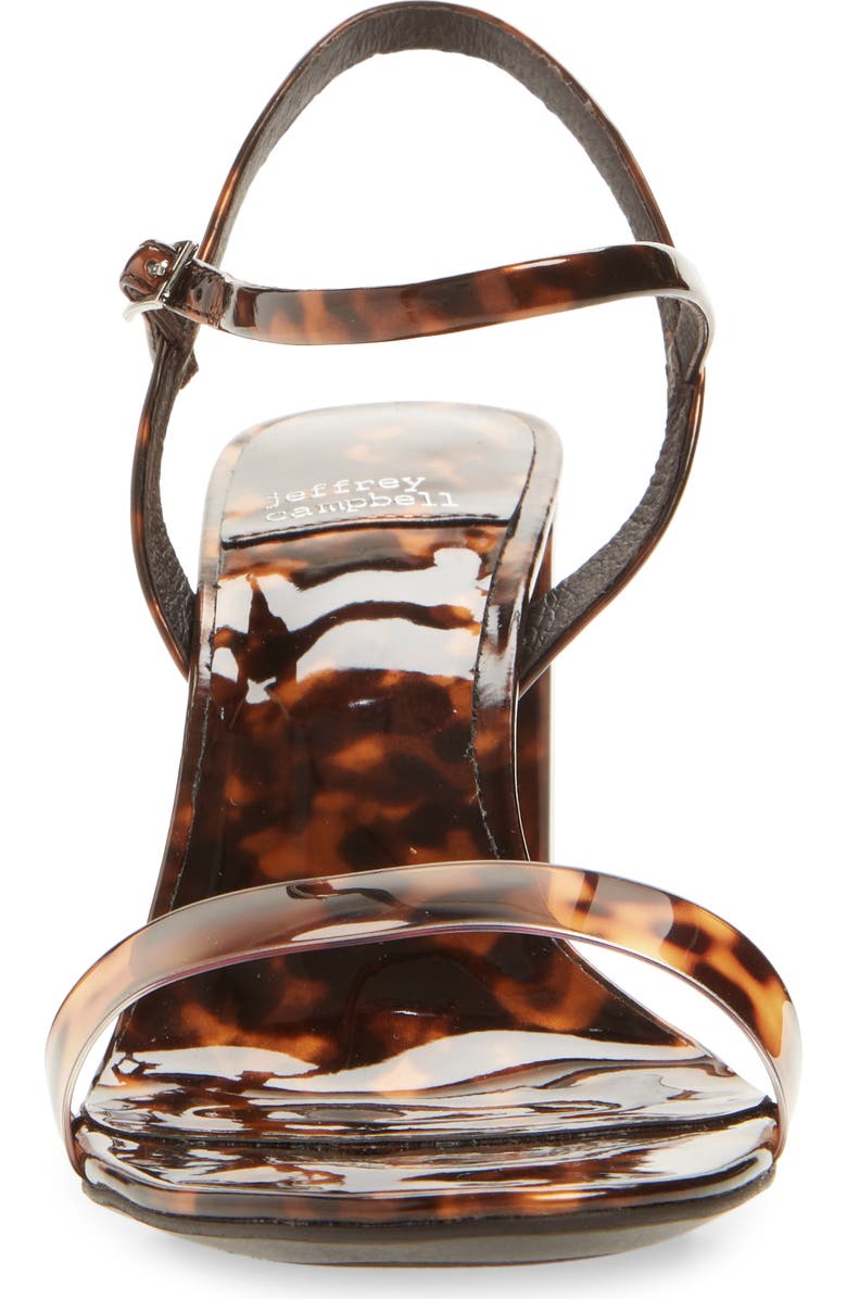Jeffrey Campbell Go-There Block Heel Sandal, Alternate, color, Tortoise