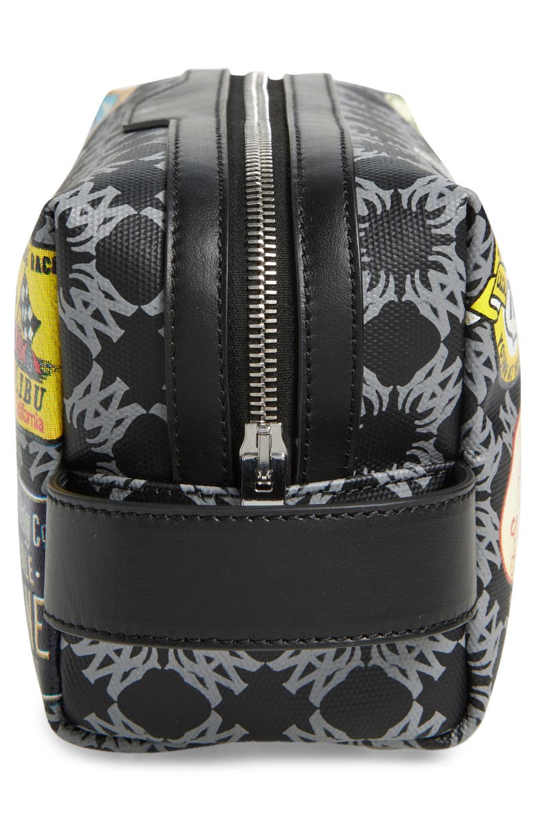 AMIRI Station Patch Coated Canvas Dopp Kit, Alternate, color,