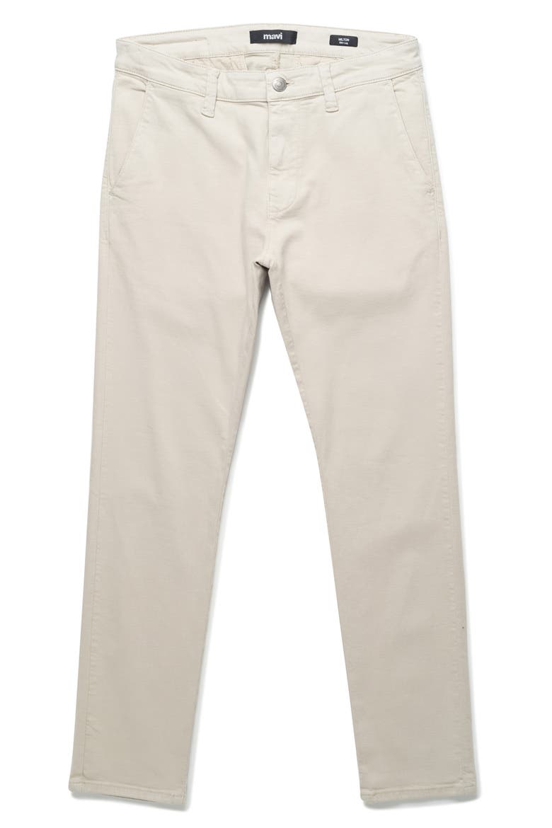 Milton Slim Fit Twill Chinos, Alternate, color, VANILLA LUXE TWILL
