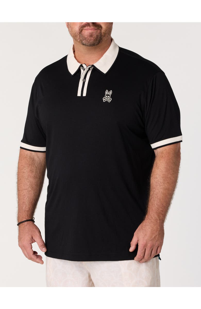 Psycho Bunny Big & Tall Ridley Polo Shirt, Main, color, Black
