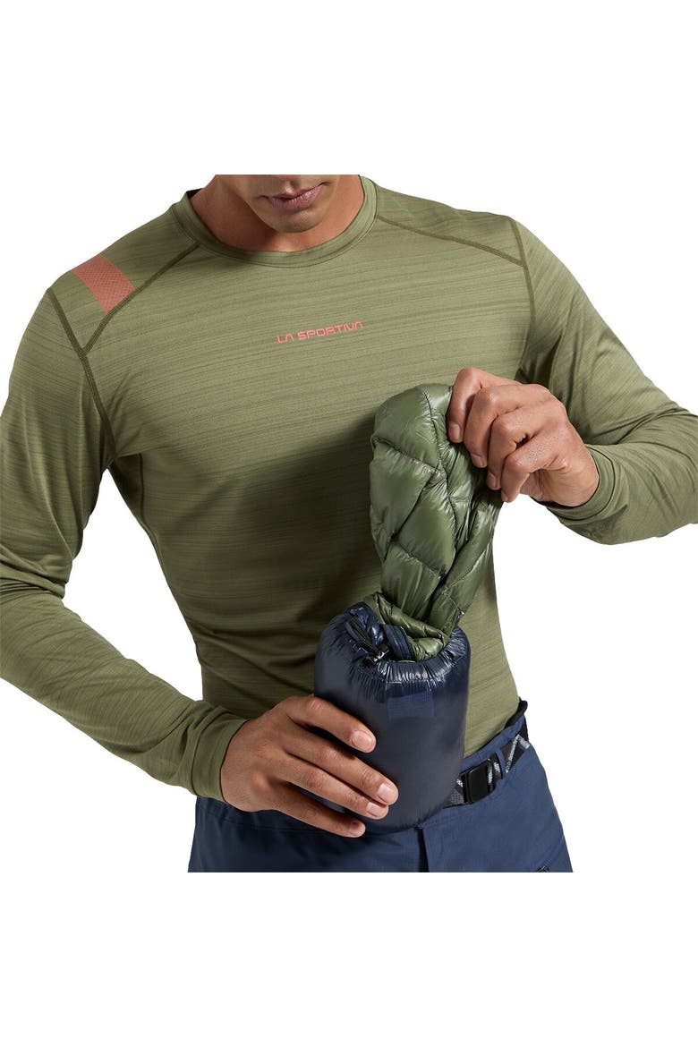 Lumina 100 Down Jacket - Men's, Alternate, color, Cypress/Night Sky
