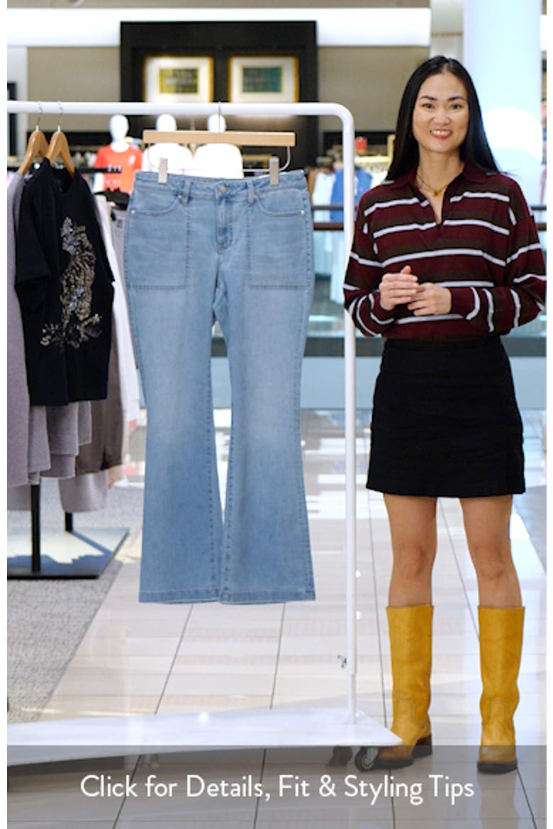 Patch Pocket Straight Leg Utility Jeans video
