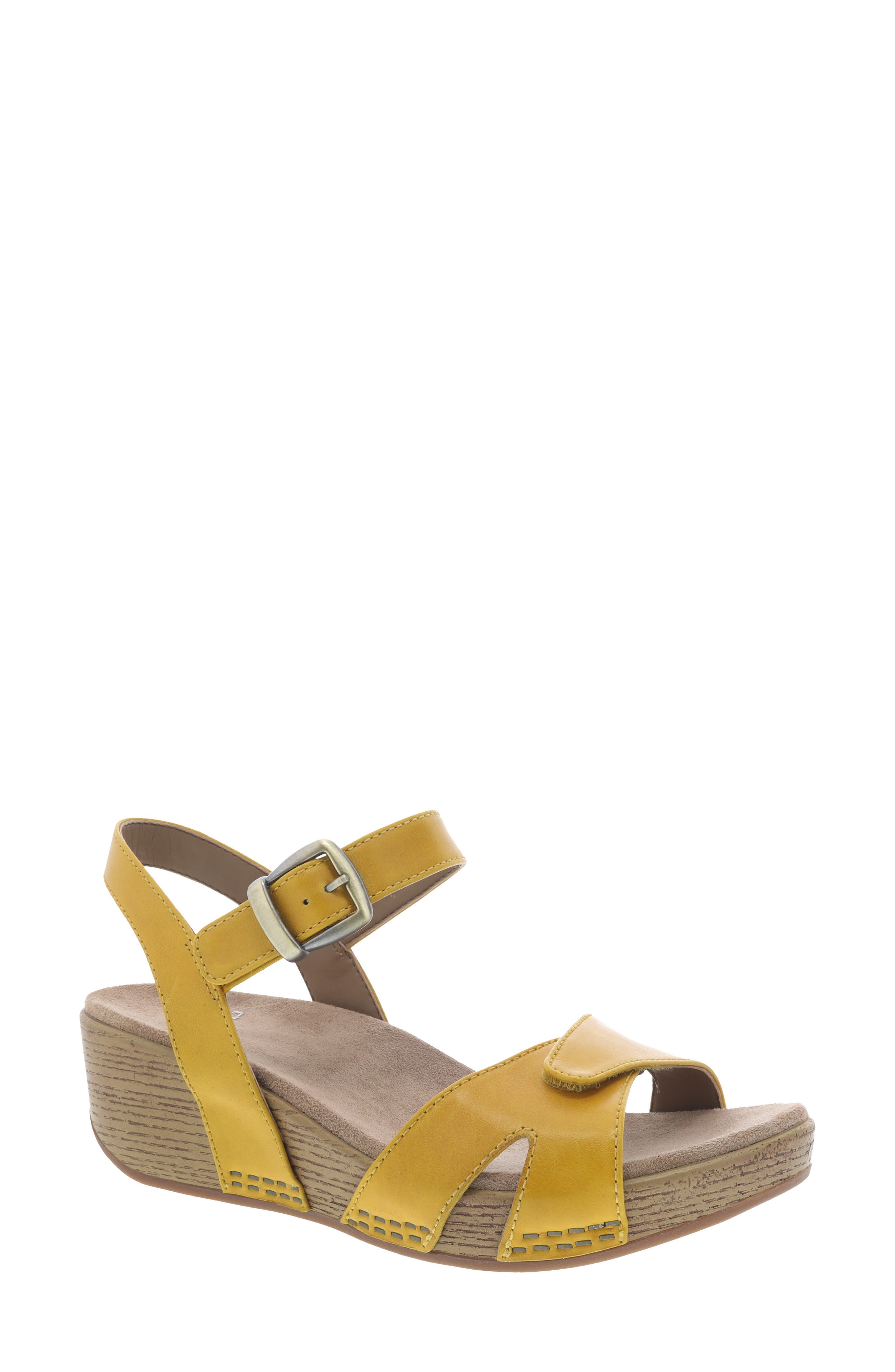 Laurie Sandal, Main, color, YELLOW BURNISHED LEATHER