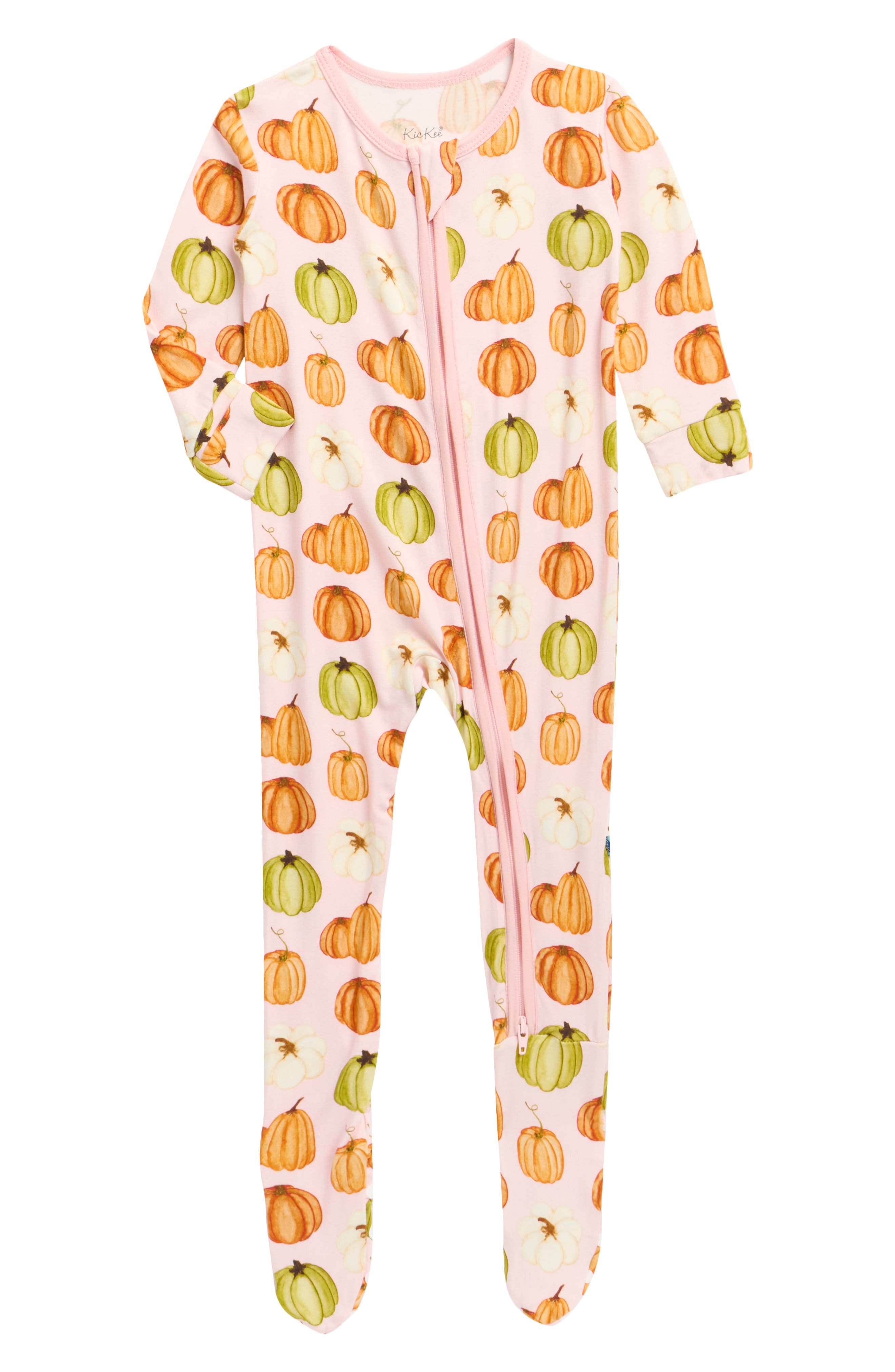 Kickee Pants Babies'  Two-way Zip Footie In Multi