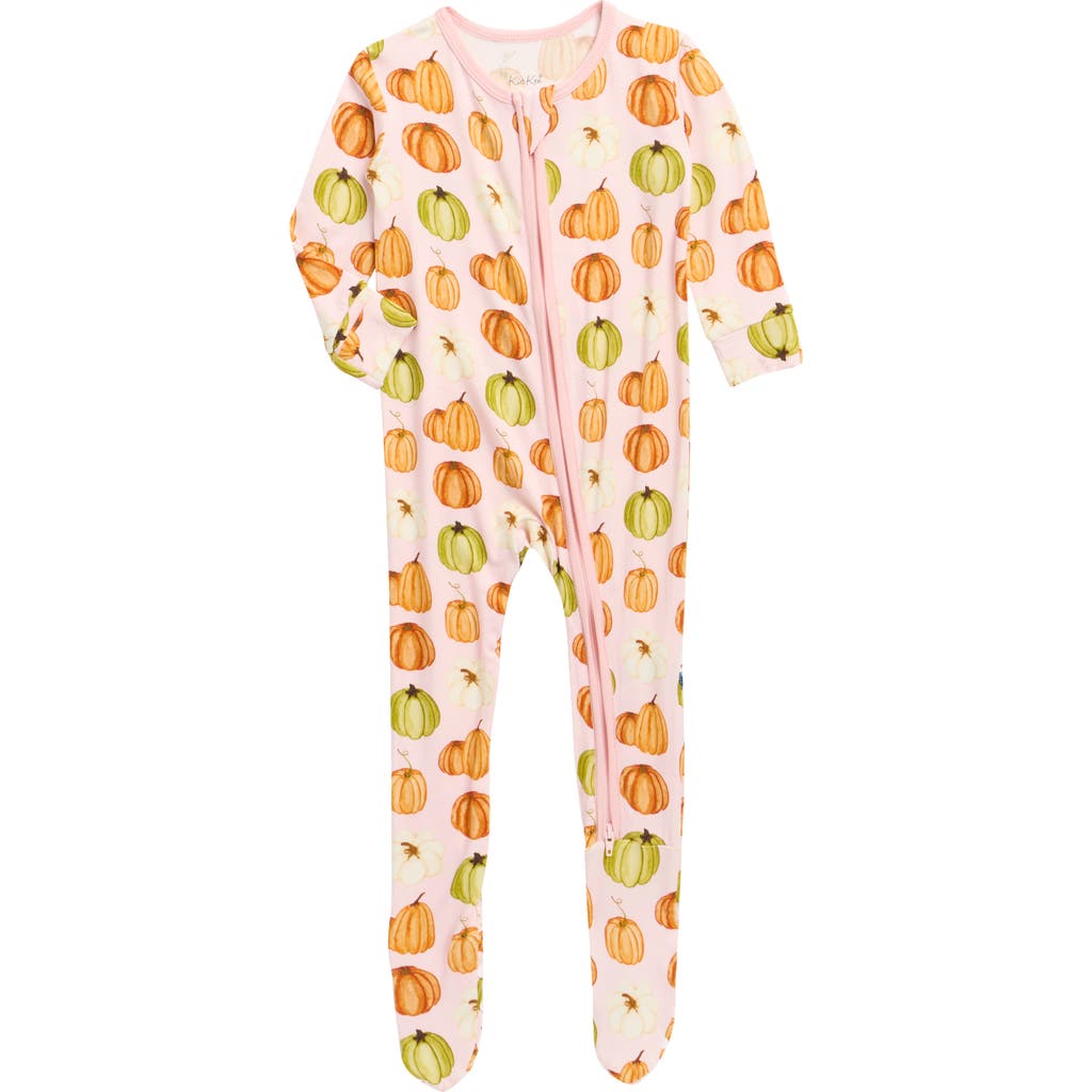 Kickee Pants Babies' Two-way Zip Footie In Multi