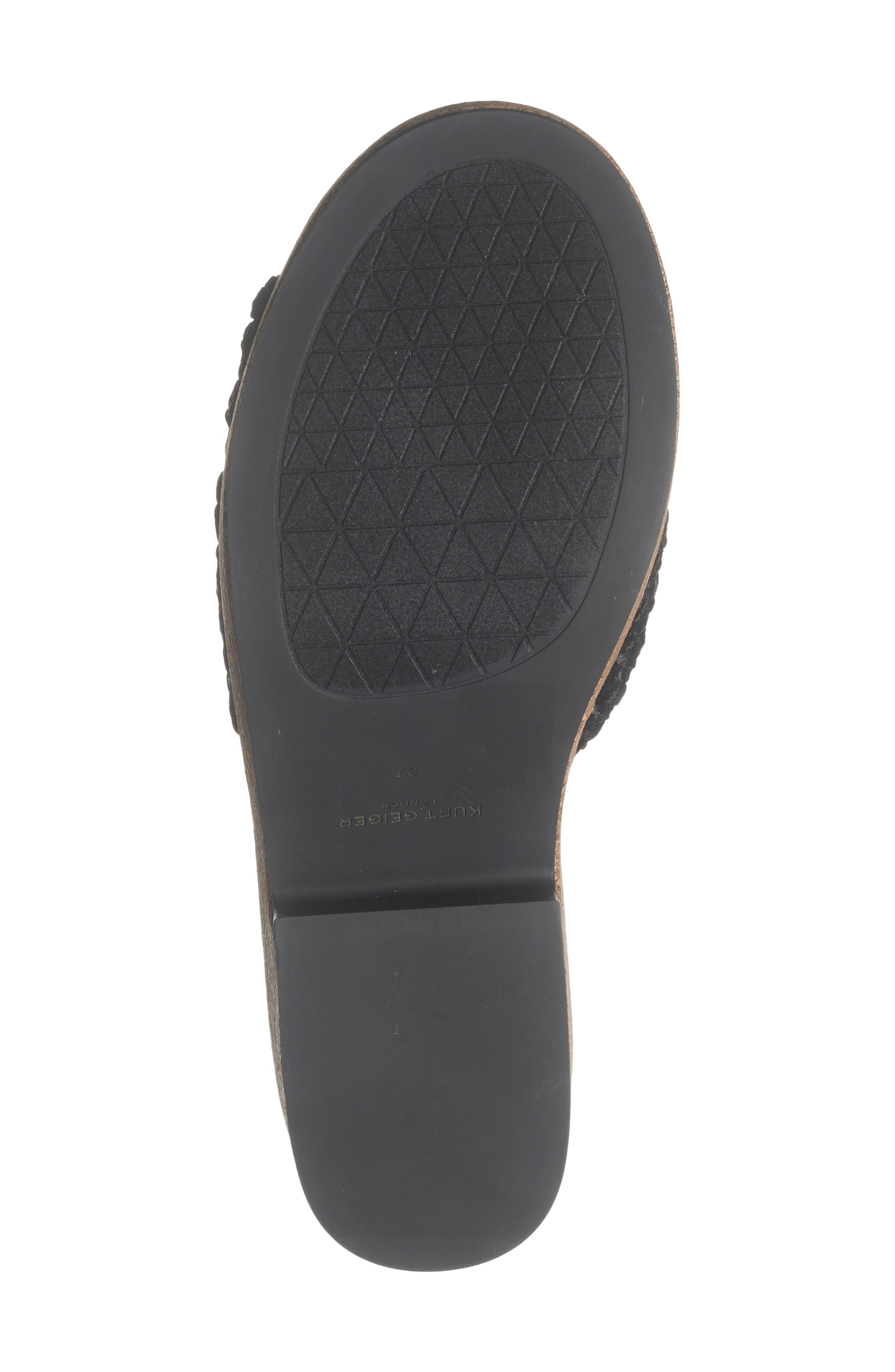 Kurt Geiger London Eagle Crocheted Slide Sandal, Alternate, color, Black