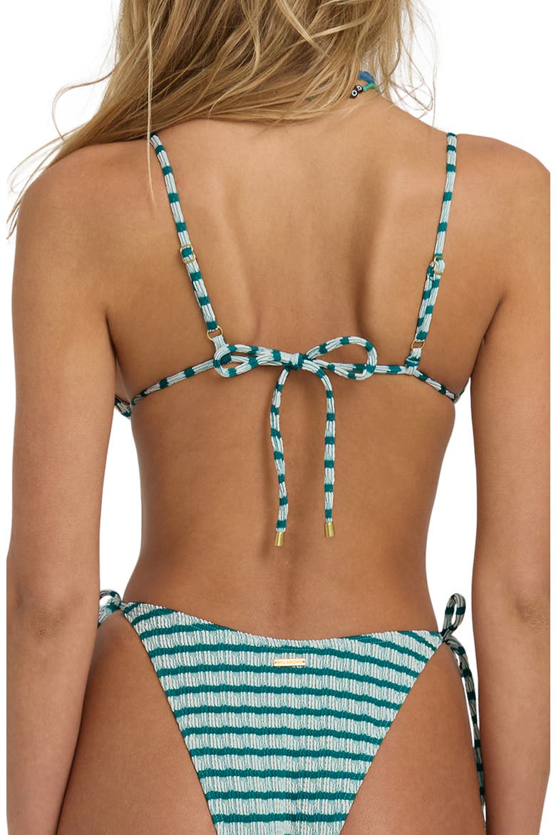 Wavey Daze Slider Triangle Bikini Top, Alternate, color, DEEP SEA
