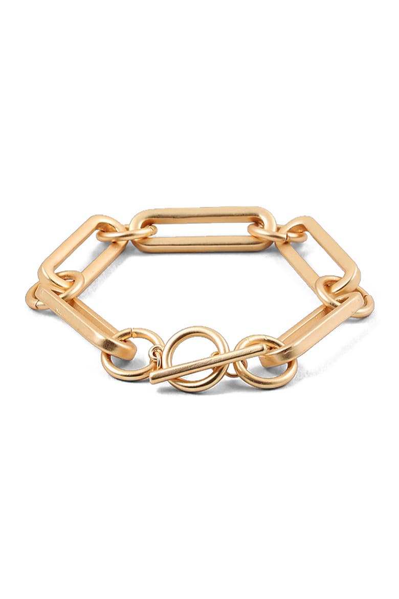 Lia Link Bracelet, Main, color, Gold