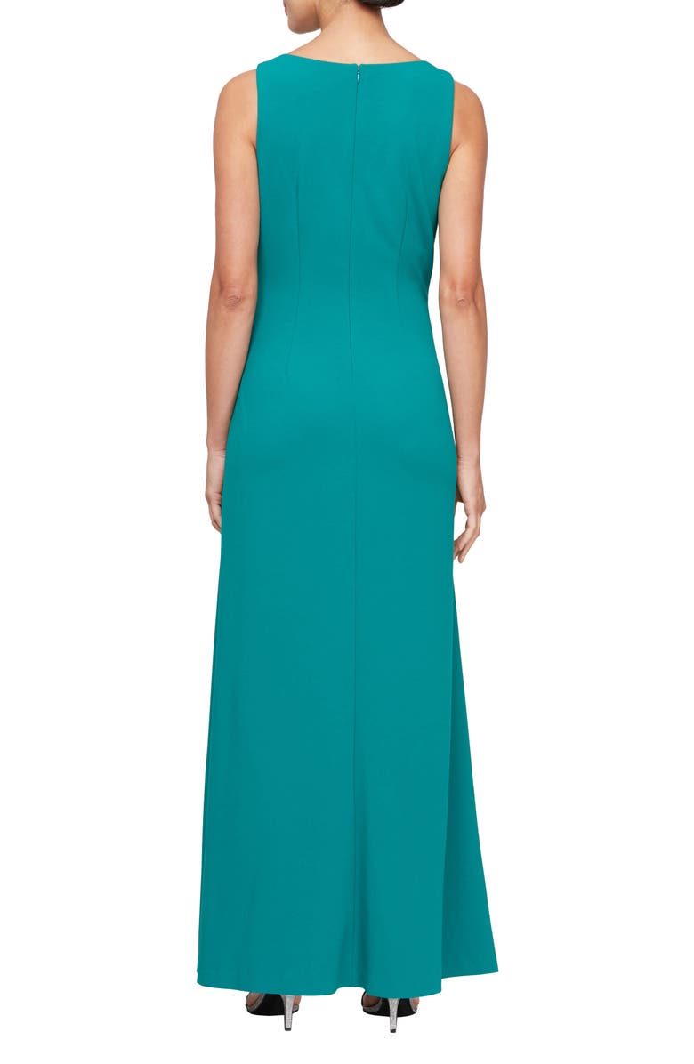 Alex Evenings Embellished Sleeveless Evening Gown, Alternate, color, 