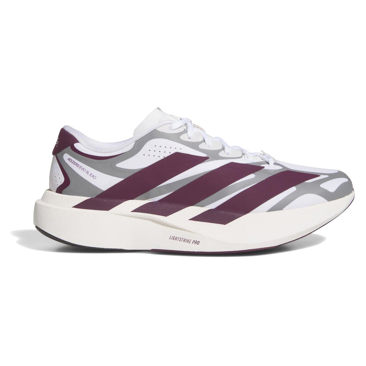 Unisex adidas  White Mississippi State Bulldogs Adizero EVO SL EXO Sneakers, Alternate, color, White