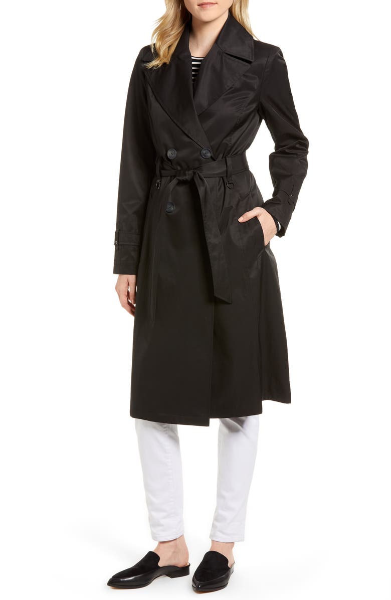 Via Spiga Double Breasted Trench Coat, Main, color, 