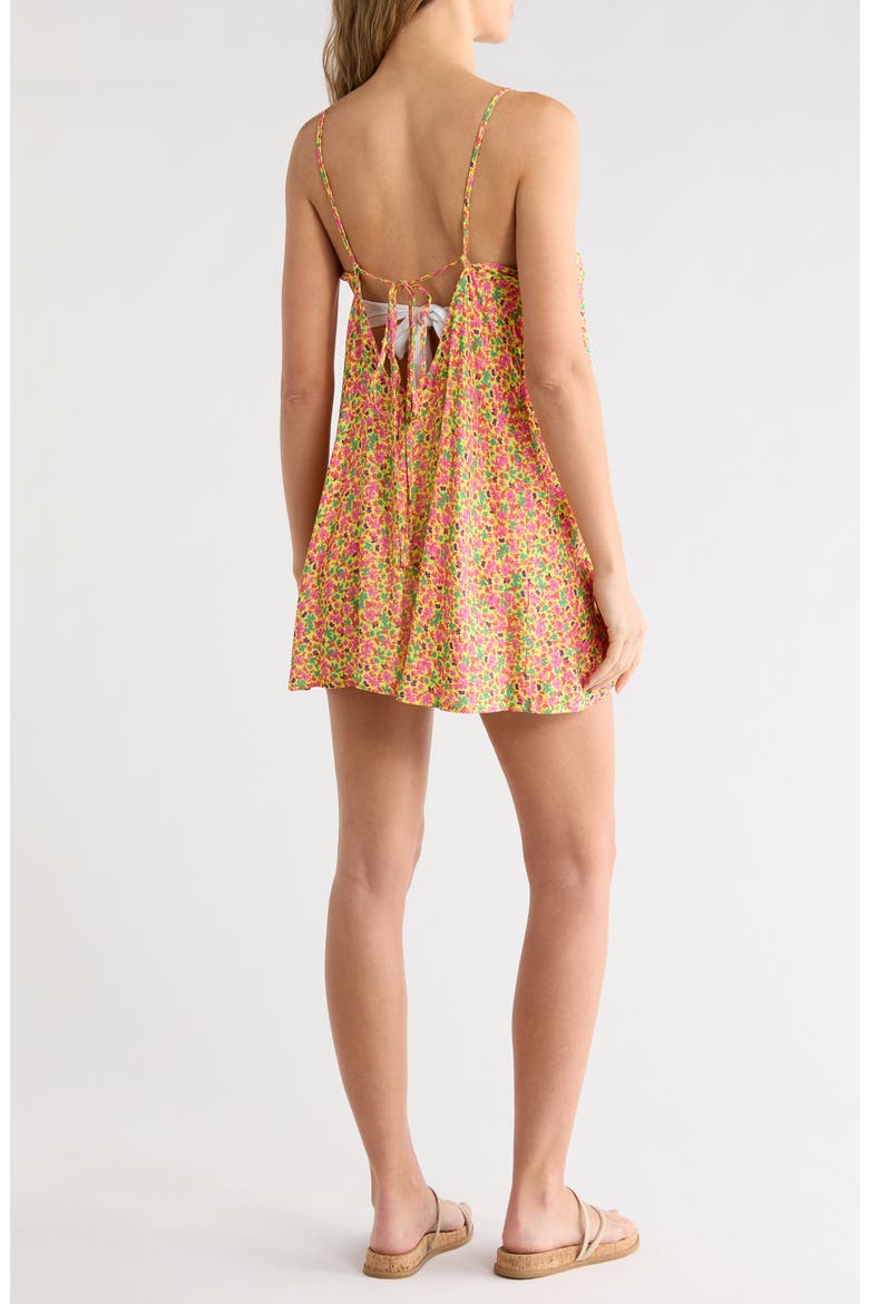 Guilia Floral Cover-Up Dress, Alternate, color, YELLOW
